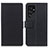 Custodia Portafoglio In Pelle Cover con Supporto M08L per Samsung Galaxy S23 Ultra 5G Nero