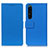 Custodia Portafoglio In Pelle Cover con Supporto M08L per Sony Xperia 1 IV SO-51C Blu