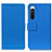 Custodia Portafoglio In Pelle Cover con Supporto M08L per Sony Xperia 10 IV SO-52C Blu