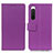 Custodia Portafoglio In Pelle Cover con Supporto M08L per Sony Xperia 10 IV SO-52C Viola