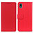 Custodia Portafoglio In Pelle Cover con Supporto M08L per Sony Xperia Ace III Rosso