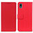 Custodia Portafoglio In Pelle Cover con Supporto M08L per Sony Xperia Ace III SO-53C Rosso