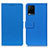 Custodia Portafoglio In Pelle Cover con Supporto M08L per Vivo Y33T Blu