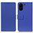 Custodia Portafoglio In Pelle Cover con Supporto M08L per Xiaomi Poco C65 Blu