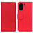 Custodia Portafoglio In Pelle Cover con Supporto M08L per Xiaomi Poco C65 Rosso