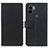 Custodia Portafoglio In Pelle Cover con Supporto M08L per Xiaomi Redmi A1 Plus Nero