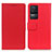 Custodia Portafoglio In Pelle Cover con Supporto M08L per Xiaomi Redmi K50 5G Rosso