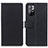 Custodia Portafoglio In Pelle Cover con Supporto M08L per Xiaomi Redmi Note 11 5G Nero