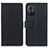 Custodia Portafoglio In Pelle Cover con Supporto M08L per Xiaomi Redmi Note 11R 5G Nero