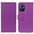 Custodia Portafoglio In Pelle Cover con Supporto M08L per Xiaomi Redmi Note 11R 5G Viola