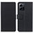 Custodia Portafoglio In Pelle Cover con Supporto M08L per Xiaomi Redmi Note 12 4G Nero