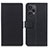 Custodia Portafoglio In Pelle Cover con Supporto M08L per Xiaomi Redmi Note 12 Turbo 5G Nero