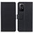 Custodia Portafoglio In Pelle Cover con Supporto M08L per Xiaomi Redmi Note 12S Nero