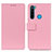 Custodia Portafoglio In Pelle Cover con Supporto M08L per Xiaomi Redmi Note 8 (2021) Rosa