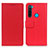 Custodia Portafoglio In Pelle Cover con Supporto M08L per Xiaomi Redmi Note 8 (2021) Rosso