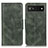 Custodia Portafoglio In Pelle Cover con Supporto M09L per Google Pixel 6a 5G Verde