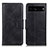 Custodia Portafoglio In Pelle Cover con Supporto M09L per Google Pixel 7 Pro 5G Nero