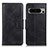 Custodia Portafoglio In Pelle Cover con Supporto M09L per Google Pixel 8 Pro 5G Nero