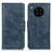 Custodia Portafoglio In Pelle Cover con Supporto M09L per Huawei Honor 50 Lite Blu