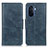 Custodia Portafoglio In Pelle Cover con Supporto M09L per Huawei Nova Y70 Plus Blu