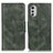 Custodia Portafoglio In Pelle Cover con Supporto M09L per Motorola Moto E32 Verde