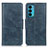 Custodia Portafoglio In Pelle Cover con Supporto M09L per Motorola Moto Edge 20 5G Blu