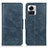 Custodia Portafoglio In Pelle Cover con Supporto M09L per Motorola Moto Edge 30 Ultra 5G Blu