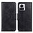 Custodia Portafoglio In Pelle Cover con Supporto M09L per Motorola Moto Edge 30 Ultra 5G Nero