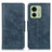 Custodia Portafoglio In Pelle Cover con Supporto M09L per Motorola Moto Edge 40 5G Blu