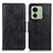 Custodia Portafoglio In Pelle Cover con Supporto M09L per Motorola Moto Edge 40 5G Nero