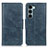 Custodia Portafoglio In Pelle Cover con Supporto M09L per Motorola Moto Edge S30 5G Blu