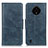 Custodia Portafoglio In Pelle Cover con Supporto M09L per Nokia C200 Blu