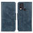 Custodia Portafoglio In Pelle Cover con Supporto M09L per Nokia C22 Blu