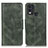 Custodia Portafoglio In Pelle Cover con Supporto M09L per Nokia C22 Verde