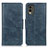 Custodia Portafoglio In Pelle Cover con Supporto M09L per Nokia C32 Blu