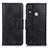 Custodia Portafoglio In Pelle Cover con Supporto M09L per Nokia G11 Plus Nero