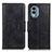 Custodia Portafoglio In Pelle Cover con Supporto M09L per Nokia X30 5G Nero