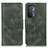 Custodia Portafoglio In Pelle Cover con Supporto M09L per OnePlus Nord N200 5G Verde