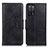 Custodia Portafoglio In Pelle Cover con Supporto M09L per Oppo A53s 5G Nero