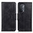 Custodia Portafoglio In Pelle Cover con Supporto M09L per Oppo A74 5G Nero