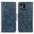 Custodia Portafoglio In Pelle Cover con Supporto M09L per Oppo F21s Pro 4G Blu