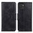 Custodia Portafoglio In Pelle Cover con Supporto M09L per Samsung Galaxy A03 Nero