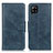 Custodia Portafoglio In Pelle Cover con Supporto M09L per Samsung Galaxy A22 4G Blu