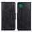 Custodia Portafoglio In Pelle Cover con Supporto M09L per Samsung Galaxy A22s 5G Nero