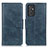 Custodia Portafoglio In Pelle Cover con Supporto M09L per Samsung Galaxy A82 5G Blu