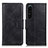 Custodia Portafoglio In Pelle Cover con Supporto M09L per Sony Xperia 1 IV SO-51C Nero