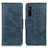 Custodia Portafoglio In Pelle Cover con Supporto M09L per Sony Xperia 1 V Blu