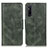 Custodia Portafoglio In Pelle Cover con Supporto M09L per Sony Xperia 1 V Verde