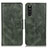 Custodia Portafoglio In Pelle Cover con Supporto M09L per Sony Xperia 10 III Lite Verde