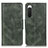 Custodia Portafoglio In Pelle Cover con Supporto M09L per Sony Xperia 10 IV SO-52C Verde